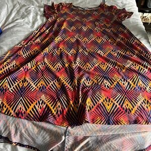 LuLaRoe Carly Dress Multicolored